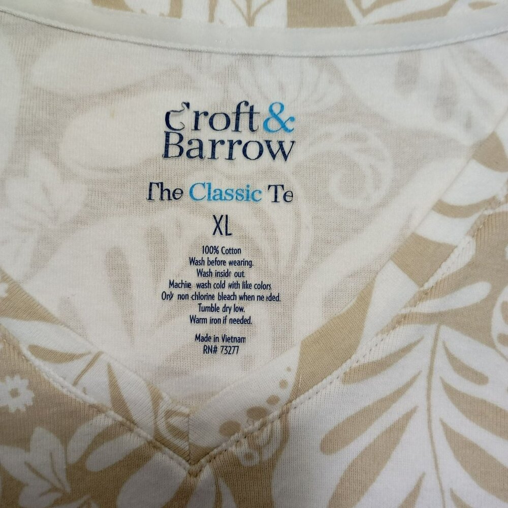 Pack 3 Tee Croft & Barrow The Classic Tee Womens 100% Cotton Sz XL T-Shirt Top - Picture 6 of 11